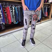 Calça Jeans Modelo Jogador Destroyed Jay Jones Original