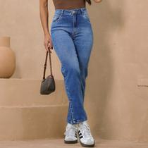 Calça Jeans Mom Abertura Lateral Feminina Revanche Dardanélia