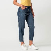 Calça Jeans Mom Capri Cintura Alta Calça Jeans Mom Capri Cintura Alta