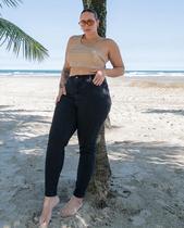 Calça Jeans Mom Com Elastano Plus Size Consciência Jeans