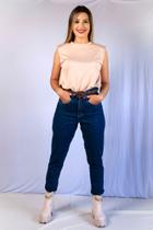 Calça Jeans Mom Escura