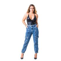 Calça Jeans Mom Zune Feminina Básica Dia a Dia Conforto