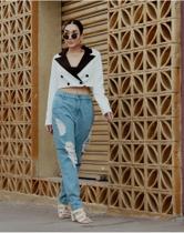 Calça Jeans Mon Destroyed