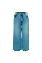 Calça Jeans Pantacourt Denim Amey - Azul Calça Jeans Pantacourt Denim Amey - Azul