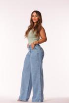 Calça Jeans Pantalona Elizabeth 46 Calça Jeans Pantalona Elizabeth 46