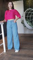Calça Jeans pantalona