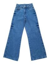 Calça Jeans Pantalona Wide Leg Feminina Infantil Juvenil (r6235) - review jeans
