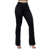 Calça Jeans Patogê Flare Preta Calça Jeans Patogê Flare Preta
