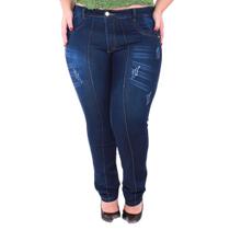 Calça Jeans plus size cintura alta feminina 46 ao 54