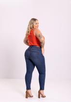Calça Jeans Plus Size Cintura Alta Termo Fresh LUNENDER 20019