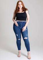 Calça Jeans Plus Size Cropped - 276870
