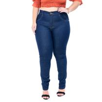 Calça Jeans plus size escura feminina cintura alta 46 ao 54