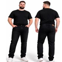 Calça Jeans Plus Size MAsculina Jeans com Lycra Elastano Reta Tradicional Moda Grande MAsculina
