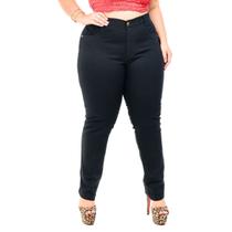 Calça Jeans plus size preta skinny feminina cintura alta Calça Jeans plus size preta skinny feminina cintura alta