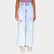 Calça Jeans Polo Wear Wide Leg Feminina