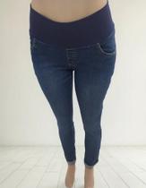 Calça Jeans Premium Cropped Flex Gestante MATTERNA