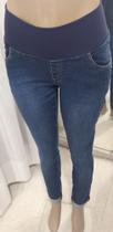 Calça Jeans Premium Cropped Flex Gestante - MATTERNA