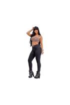 Calça Jeans Preta Adulto Feminina Skinny