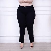 Calça Jeans Preta Básica Lisa Com Estilo Casual Plus Size Calça Jeans Preta Básica Lisa Com Estilo Casual Plus Size