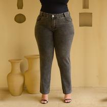 Calça Jeans Preta Marmorizada Grafit Com Tamanho Plus Size de Estilo Básico Tradicional Calça Jeans Preta Marmorizada Grafit Com Tamanho Plus Size de Estilo Básico Tradicional