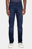 Calça Jeans Regular Grif Stonada Azul Escuro CJ.07.3812 Azul 42