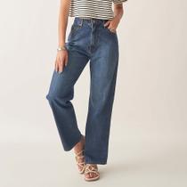 Calça Jeans Reta Cintura Alta