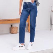 Calça Jeans Reta Com Barra A Fio Feminino Revanche Lozoya