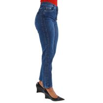 Calça Jeans Reta Com Recortes Feminina Revanche - CA.FEM.00439