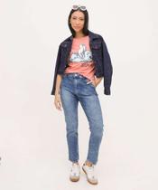 Calça Jeans Reta Feminina Marmorizada Sawary-59074