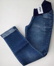 Calça Jeans Reta Flex Gestante Matterna