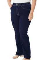 Calça Jeans Reta Malwee 1000129464 Feminina Plus Size Cintura Média Stretch T. 46/56 Calça Jeans Reta Malwee 1000129464 Feminina Plus Size Cintura Média Stretch T. 46/56
