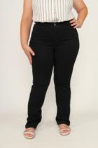 Calça jeans reta preta