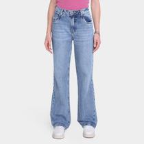 Calça Jeans Reta Sawary Cintura Alta Feminina