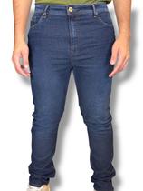 Calça jeans rock masc jeans escuro acostamento