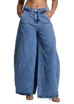 Calça Jeans Sawary Balloon - 283381 - Azul 36