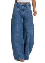 Calça Jeans Sawary Balloon - 283570 - Azulbrbr 42