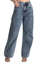 Calça Jeans Sawary Barrel - 281842 - Azul 44 Calça Jeans Sawary Barrel - 281842 - Azul 44