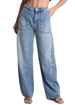 Calça Jeans Sawary Barrel - 281857 - Azul 42 Calça Jeans Sawary Barrel - 281857 - Azul 42