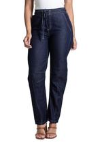 Calça Jeans Sawary Barrel - 282629 - Azul 38 Calça Jeans Sawary Barrel - 282629 - Azul 38