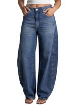 Calça Jeans Sawary Barrel - 282877 - Azul 42