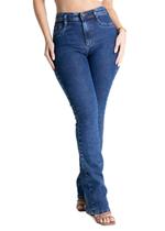 Calça Jeans Sawary Boot Cut - 280086 - Azul médio 44 Calça Jeans Sawary Boot Cut - 280086 - Azul médio 44