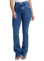 Calça Jeans Sawary Boot Cut - 282648 - Azul médio 48 Calça Jeans Sawary Boot Cut - 282648 - Azul médio 48