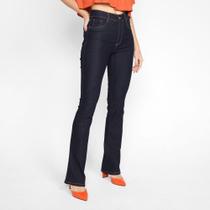 Calça Jeans Sawary Bootcut Cintura Alta Elastano Feminina Calça Jeans Sawary Bootcut Cintura Alta Elastano Feminina