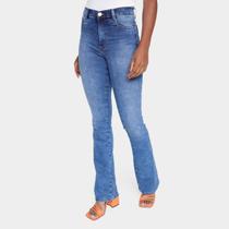 Calça Jeans Sawary Bootcut Cintura Alta Feminina