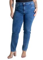 Calça Jeans Sawary Cigarrete Plus Size - 279392 Azul Calça Jeans Sawary Cigarrete Plus Size - 279392 Azul