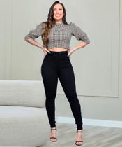 Calça Jeans Sawary Feminina Curva dos Sonhos Tecnologia Inovadora Preto que Não Desbota Calça Jeans Sawary Feminina Curva dos Sonhos Tecnologia Inovadora Preto que Não Desbota
