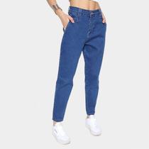 Calça Jeans Sawary Mom Elastano Feminina