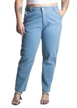 Calça Jeans Sawary Plus Size Mom- 277763 Azul