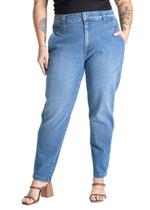 Calça Jeans Sawary Plus Size Mom - 281064 - Azul 52