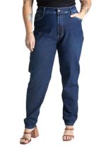 Calça Jeans Sawary Plus Size Mom - 281216 - Azul 52